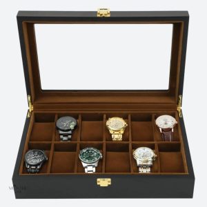 Rangement pratique pour 12 montres de différentes tailles