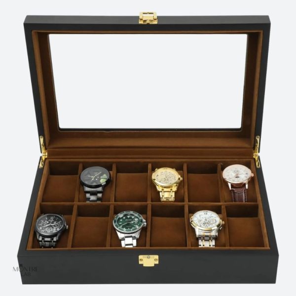 Rangement pratique pour 12 montres de différentes tailles