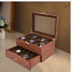 Organisateur de montres en bois élégant et pratique