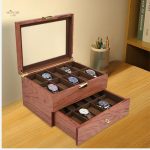 Rangement de montres en bois, 20 espaces dédiés