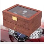 Accessoire de rangement pour montres, 20 compartiments en bois