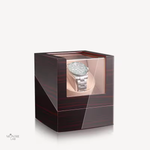 Rangement pour montres en bois avec fonction remontoir