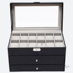 Rangement pratique pour montres en cuir de qualité