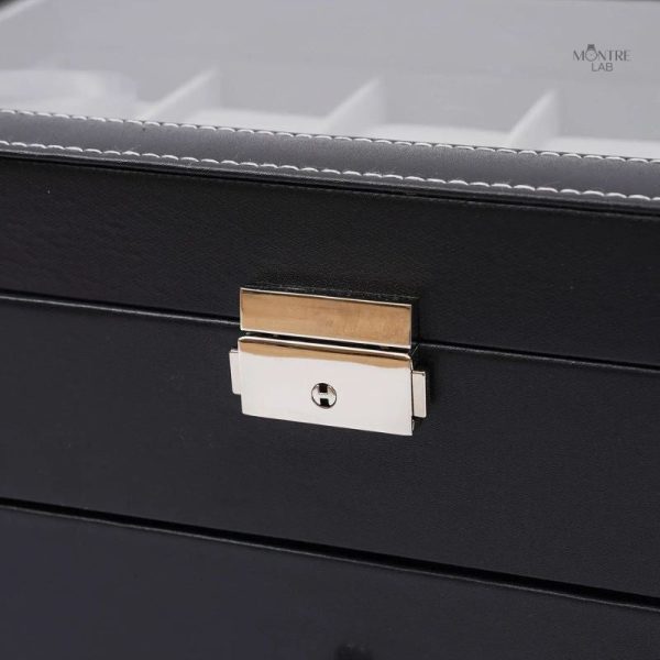Organisateur de montres en cuir, style raffiné