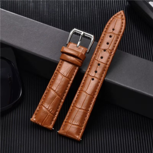 Bracelet montre cuir véritable, 20mm de largeur