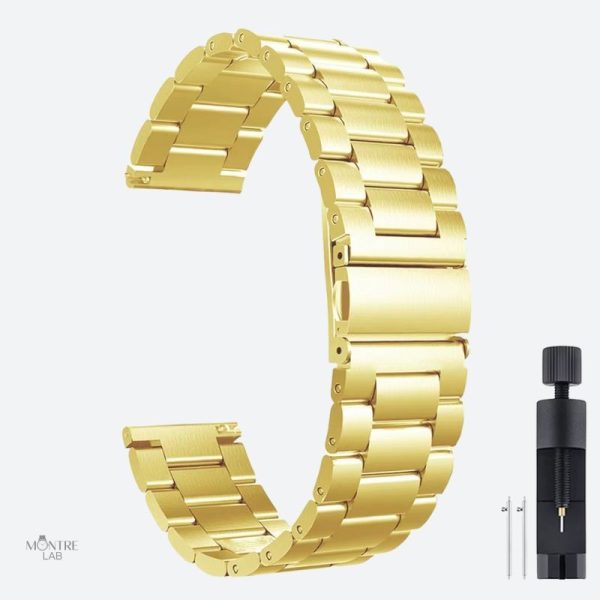 Bracelet en acier pour montre, maillons ajustables
