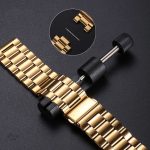 Bracelet montre en acier, maillons robustes