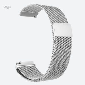 Bracelet connecté en maille milanaise élégante