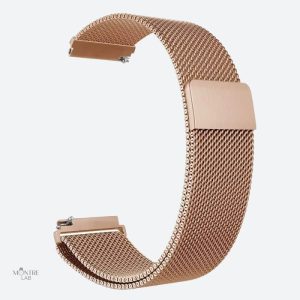 Bracelet montre en acier inoxydable maille milanaise