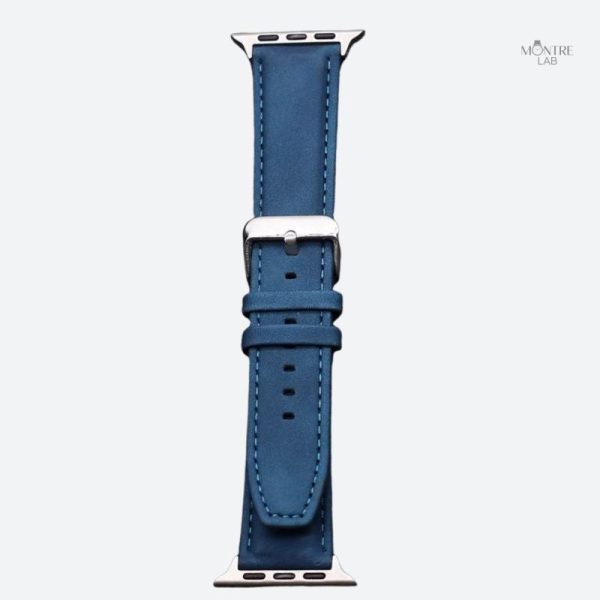 Bracelet montre confortable en cuir et silicone