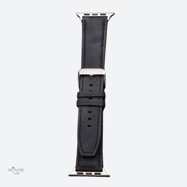 Bracelet de montre durable en cuir et silicone