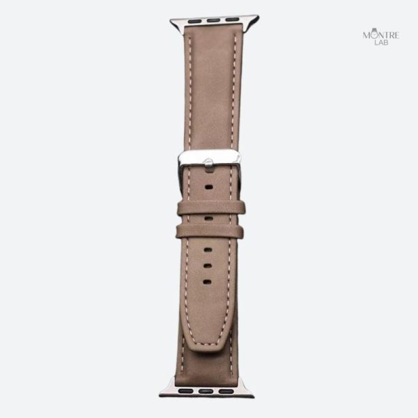 Style chic avec bracelet cuir et silicone pour montre