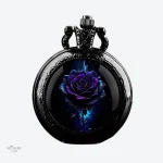 Montre à gousset homme rose, élégante et mystérieuse