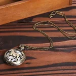 Design élégant, montre à gousset homme en quartz