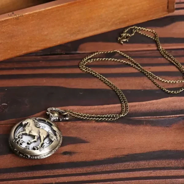Design élégant, montre à gousset homme en quartz
