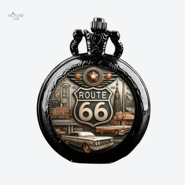 Montre à gousset homme vintage Route 66