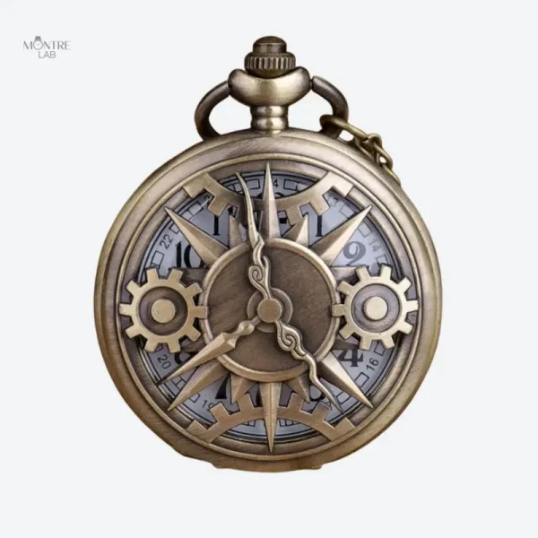 Montre à gousset Steampunk Homme Engrenages
