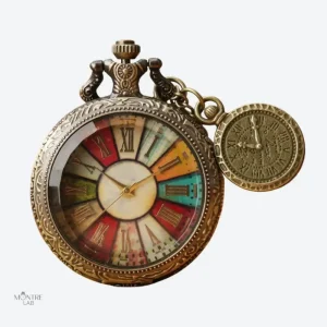 Montre à gousset vintage homme multicolore