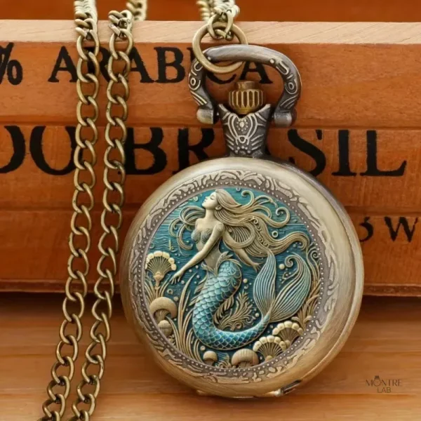 Accessoire horloger homme, montre à gousset vintage Sirène