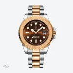 Montre homme style plongeur en acier inoxydable