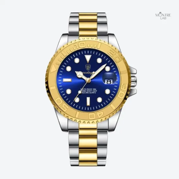 Montre homme de luxe avec bracelet en silicone
