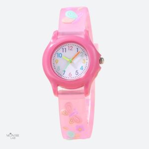 Montre enfant fille avec bracelet papillons colorés