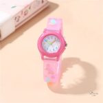 Montre éducative pour fille avec design papillons