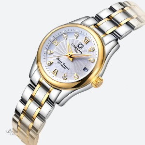 Cadran cristal scintillant sur montre automatique
