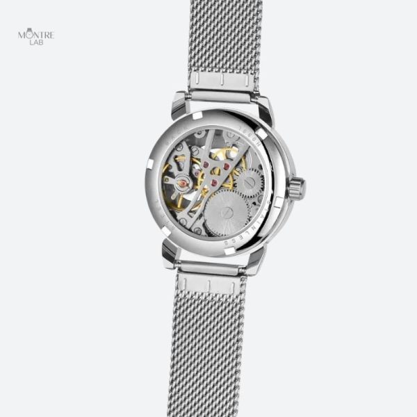 Accessoire de mode : montre acier maille
