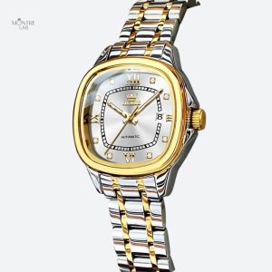 Montre automatique femme bracelet bicolore