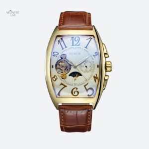 Montre automatique femme cadran squelette