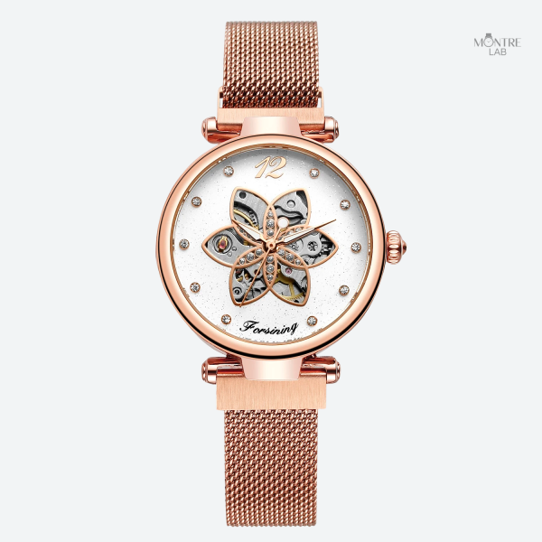 Montre femme maille milanaise élégante et raffinée