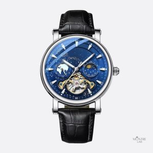 Montre automatique homme design céleste lumineux