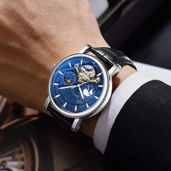 Montre lumineuse pour homme, style céleste distinctif