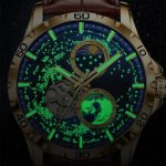 Montre automatique tendance pour homme, style galaxie