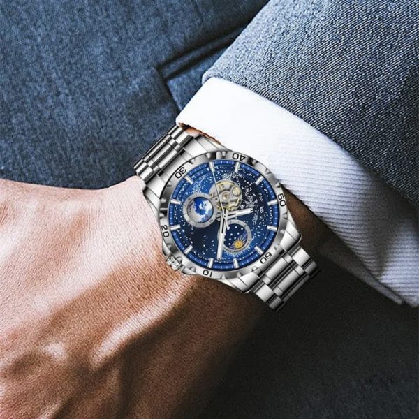 Montre homme automatique, style unique et étanche