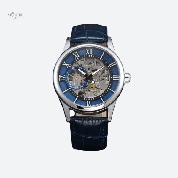 montre-automatique-homme-squelette-1 Montre homme cuir automatique squelette