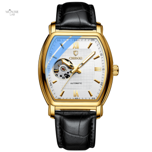 Montre automatique homme au design tonneau élégant