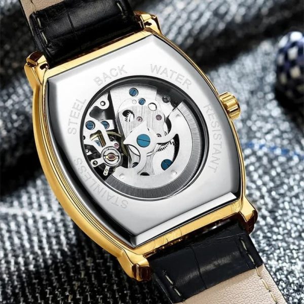 Montre à mouvement visible, style moderne pour homme