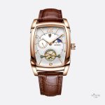 Montre automatique homme tonneau phase de lune
