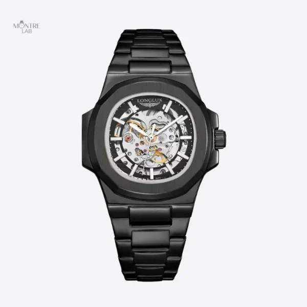 Montre Automatique Squelette pour homme au style contemporain