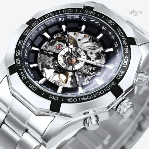 montre-automatique-squelette-mouvement-visible-et-look-sportif-1 Montre Squelette Automatique Sportive pour Homme