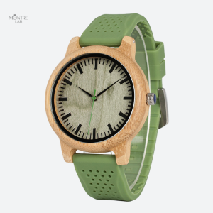 Montre en bois élégante pour femme en bambou