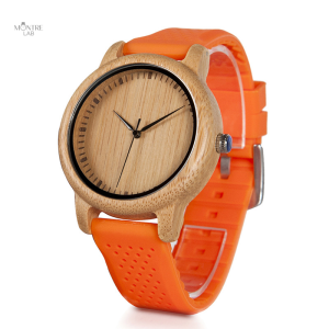 Accessoire chic en bois naturel pour femme, style bambou