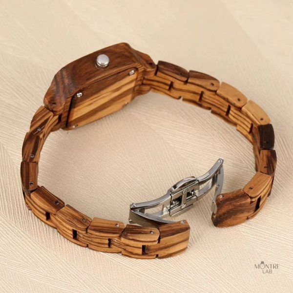 Design unique de montre en bois pour un look chic