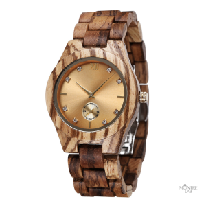 Montre en bois femme naturelle
