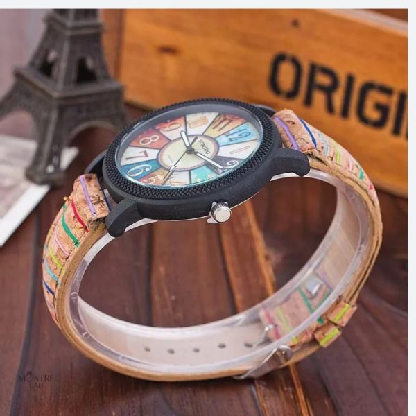 Montre élégante en bois pour un look vintage