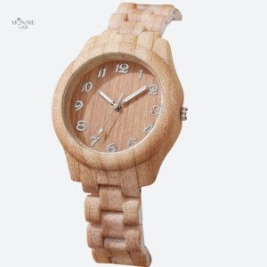 Montre en bois femme quartz élégante et naturelle