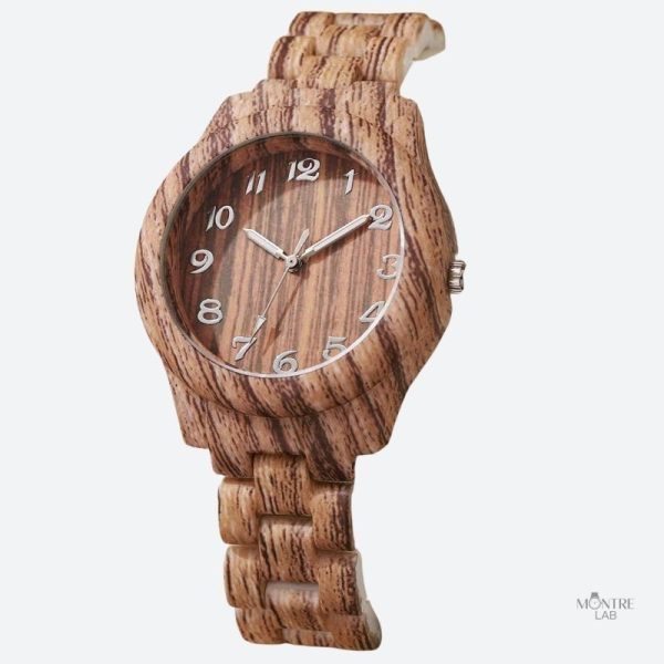 Montre quartz en bois, alliage parfait de nature et style
