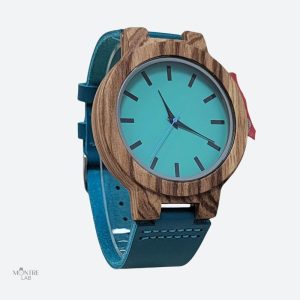 Montre bois femme Quartz en cuir